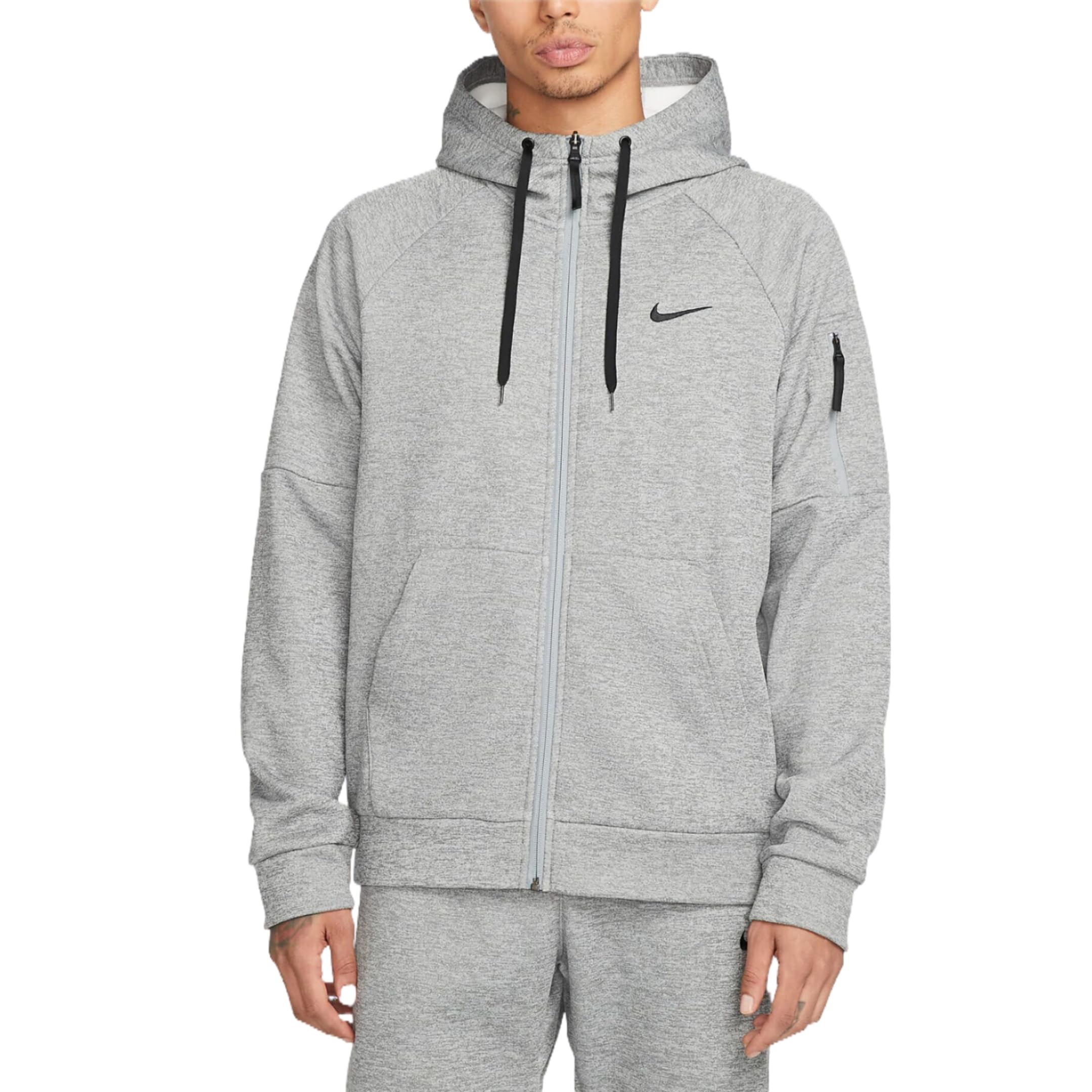 Nike Men's Therma Fit Full Zip Hoodie Training Sweatshirt, Dark